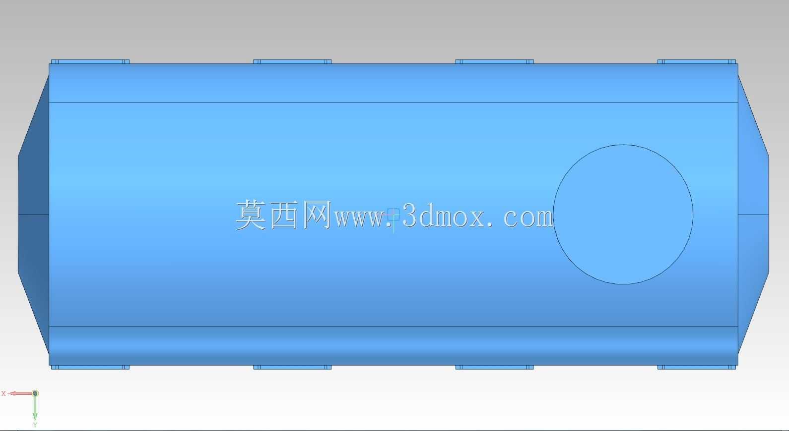 蓄水池是水平的,容积为4000升。