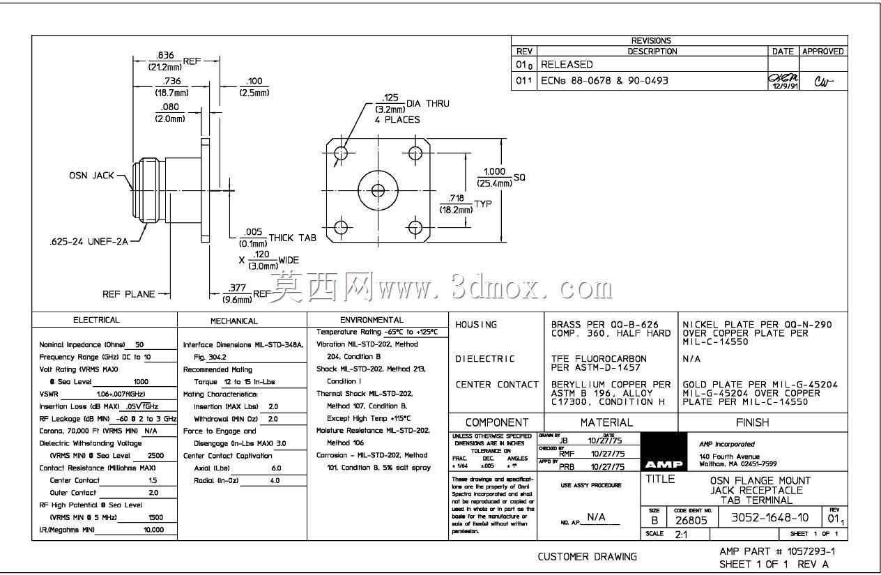 Amp/TE����N��10 GHzͬ��1��4�׷�����ͷ����͹������
