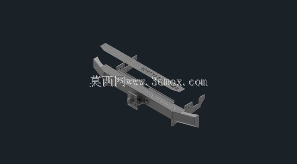 丰田Hilux皮卡(2016+)后保险杠(更新)