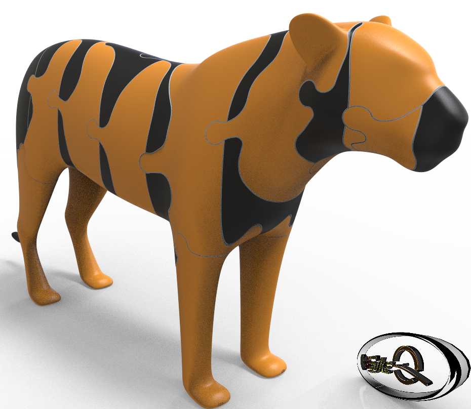 任何材质的3D拼图