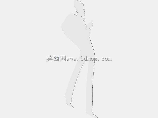 斯莱戈镇W.B.叶芝雕像的2D矢量图