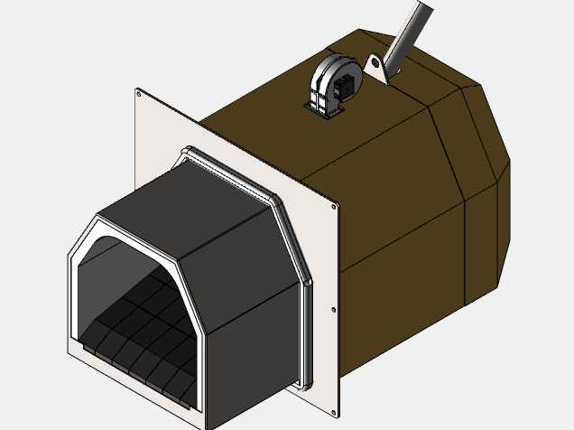 Eco palnik UNI-MAX颗粒燃烧器1和1,5 MWt配置