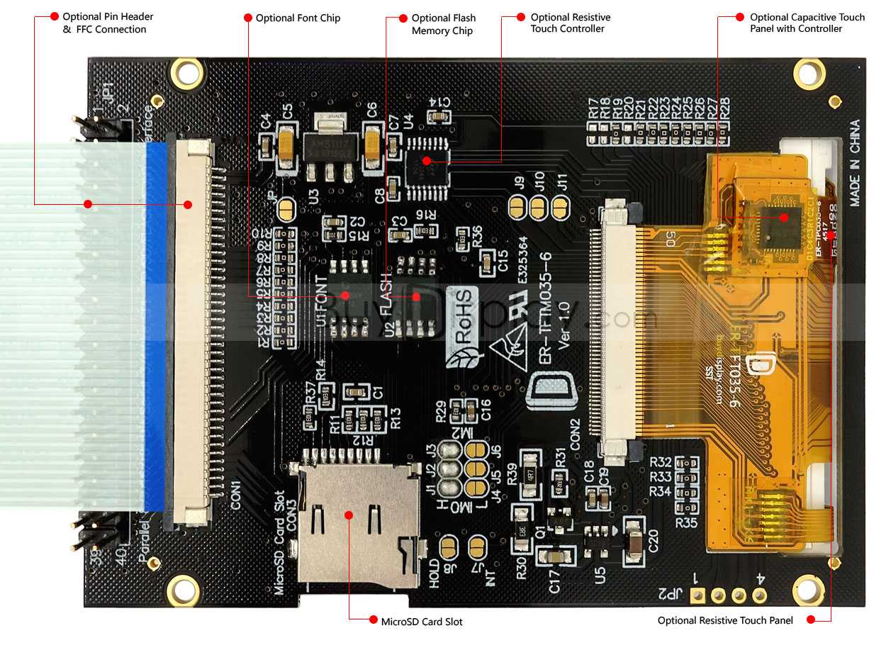 LCD 3.5Ӣ��320x480 TFT��ʾģ��