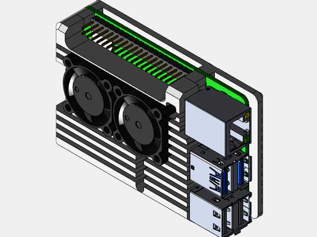 Raspberry pi 4-�����ȵ�ɢ������