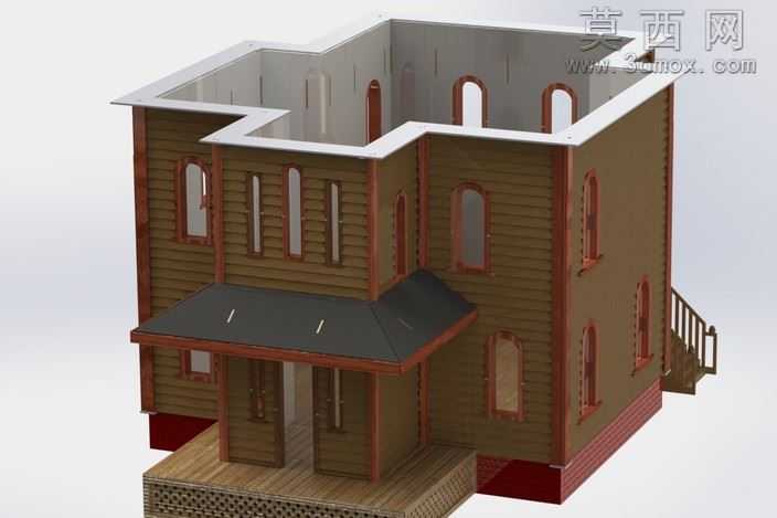 贝茨汽车旅馆,心理钣金件拼图,MetalCraftDesign模型