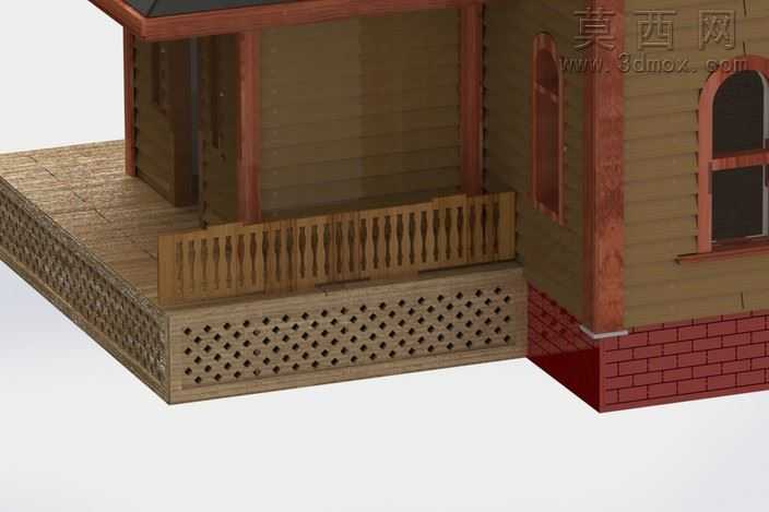 贝茨汽车旅馆,心理钣金件拼图,MetalCraftDesign模型