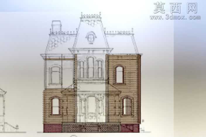 贝茨汽车旅馆,心理钣金件拼图,MetalCraftDesign模型