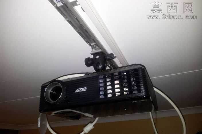 铁路已装入的投影仪