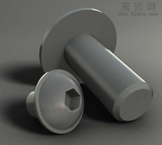 按钮头,带法兰的六角-28尺寸