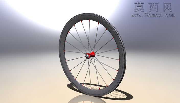 50毫米碳管公路自行车轮(前面)