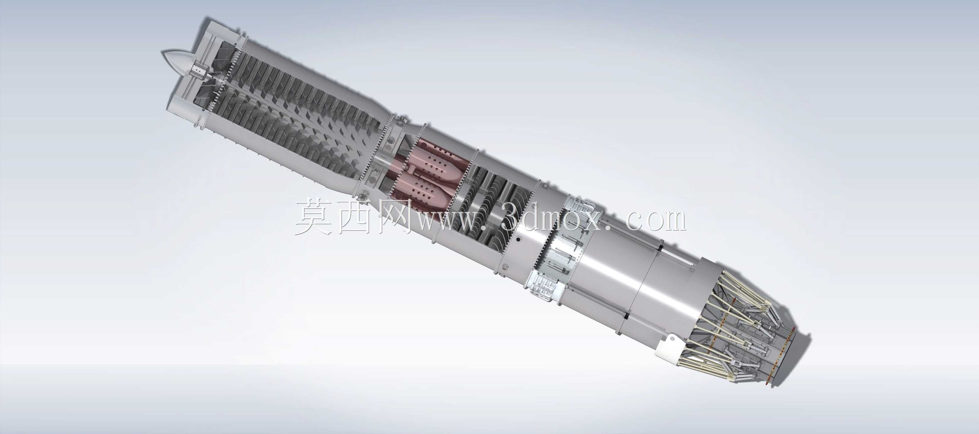 加力喷气发动机模型