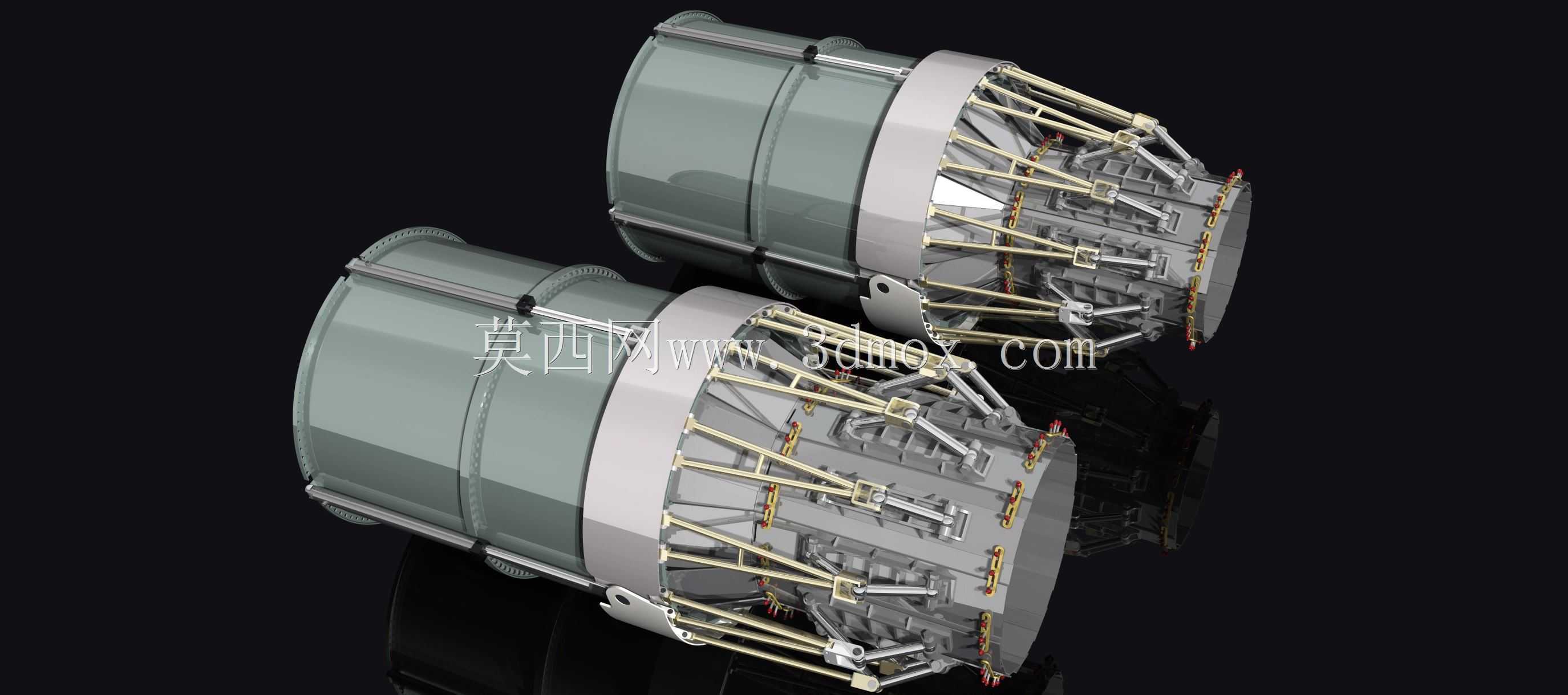 后置燃烧器喷嘴/推力矢量喷嘴