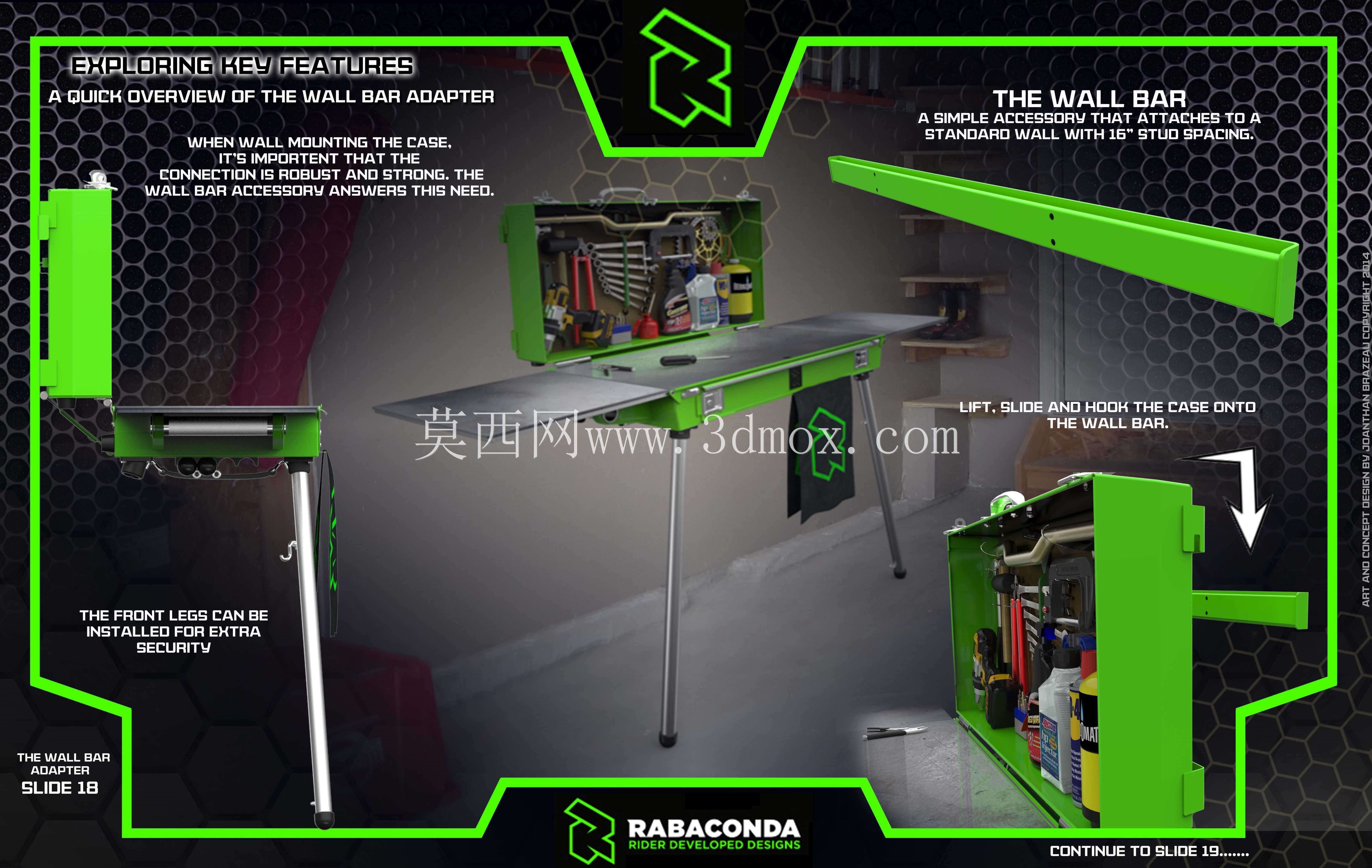 便携式办公桌:Rabaconda竞赛箱