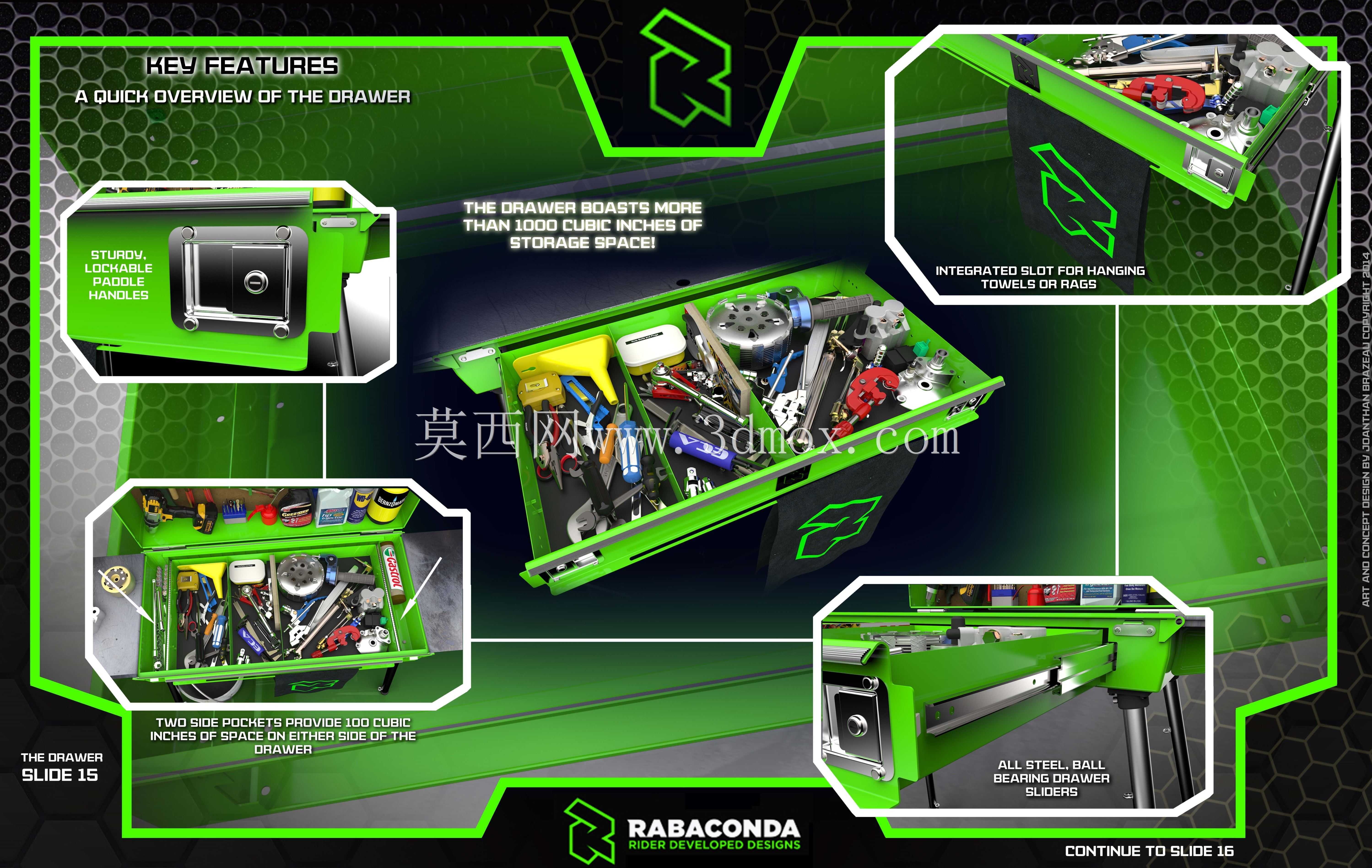 便携式办公桌:Rabaconda竞赛箱