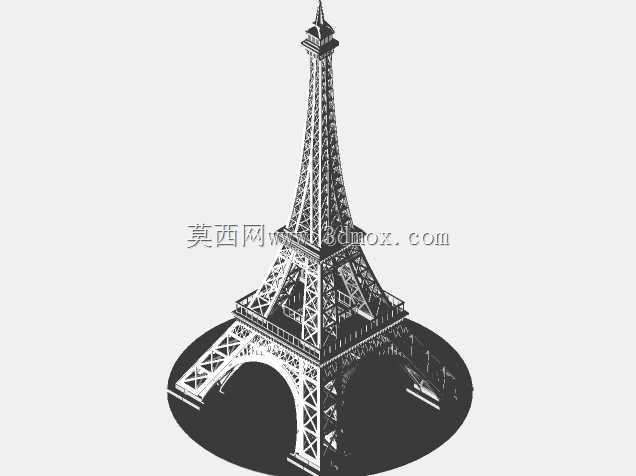 埃菲尔铁塔,金属板拼图,三维拼图,金属工艺品设计