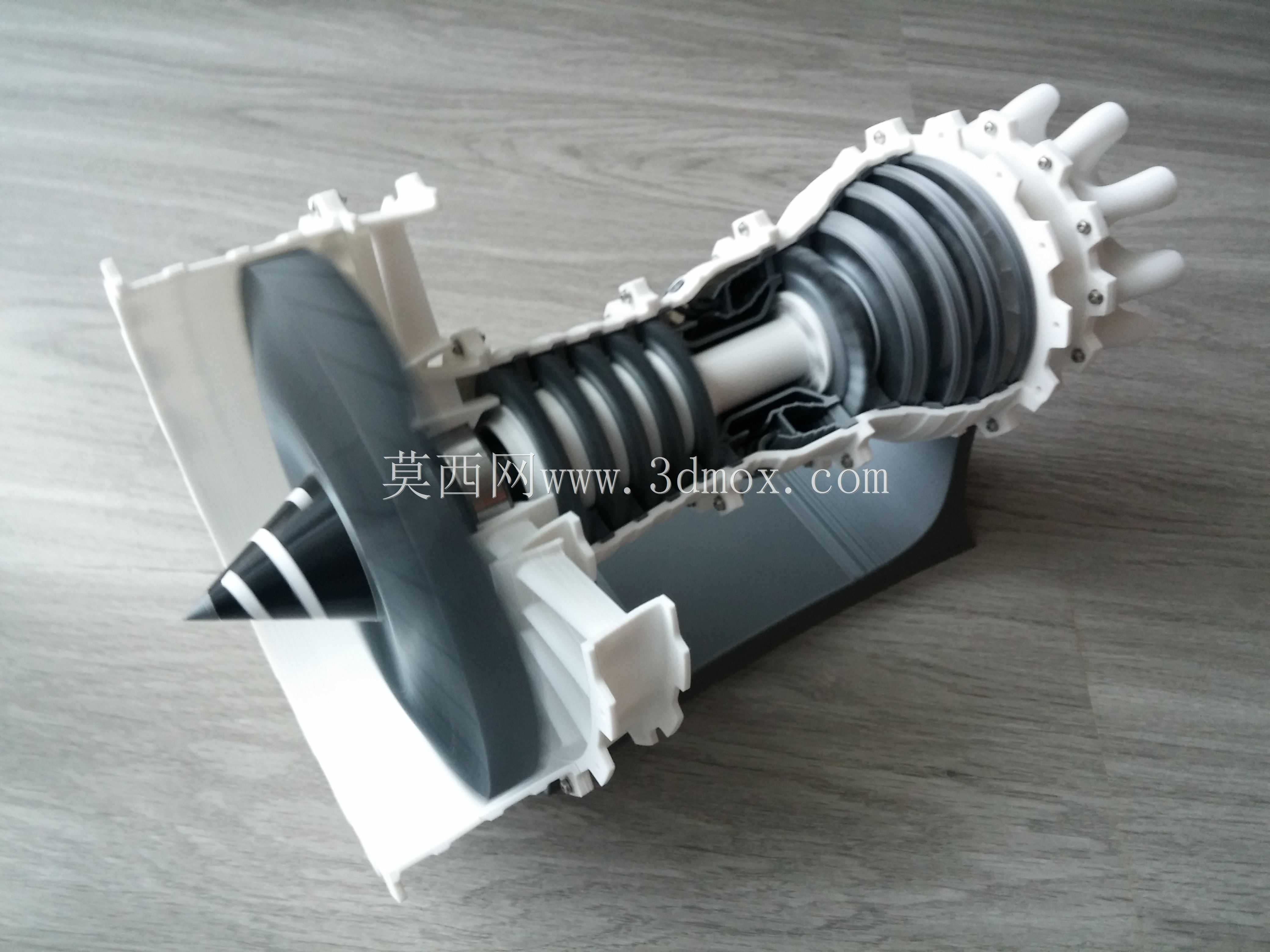3D可打印高旁通喷气发动机