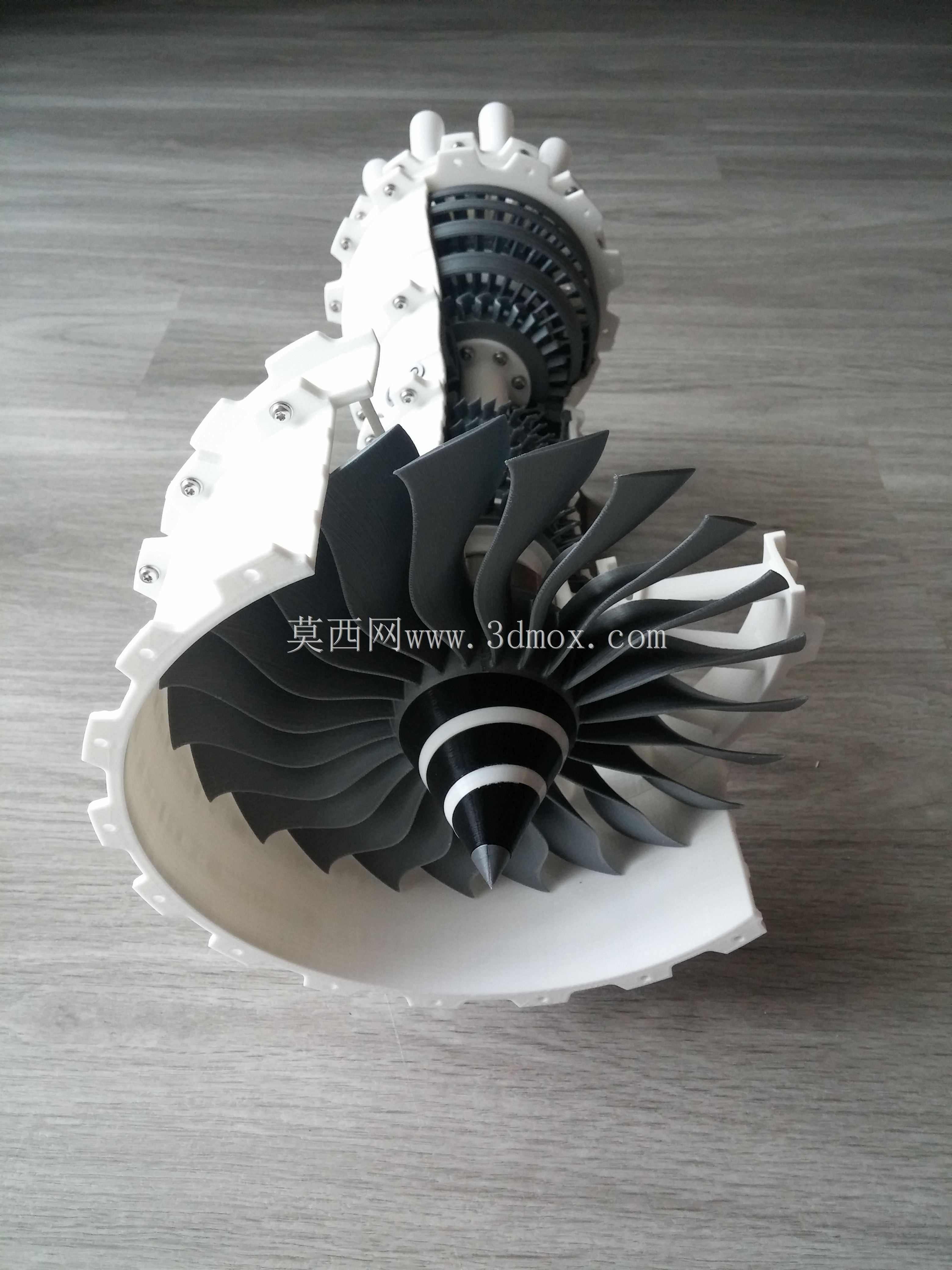 3D可打印高旁通喷气发动机