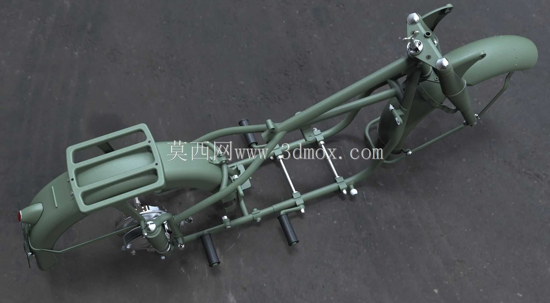 M72摩托车项目-车架-叉-挡泥板总成(卡秋莎)