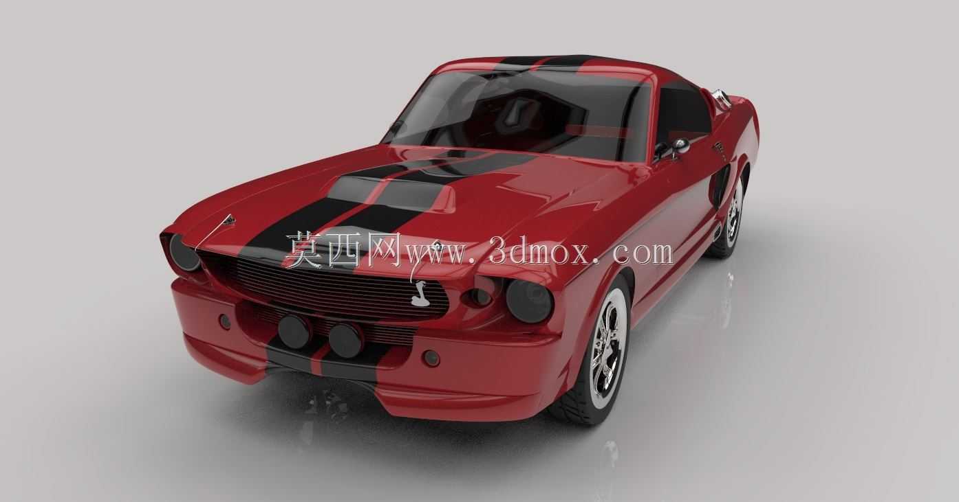 野马埃莉诺1967年在SolidWorks建模