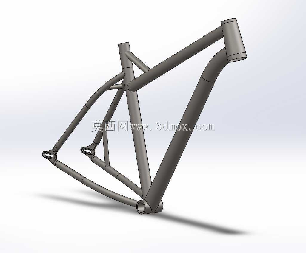 钢B+硬尾ebike与前三角电池组和后轮毂电机