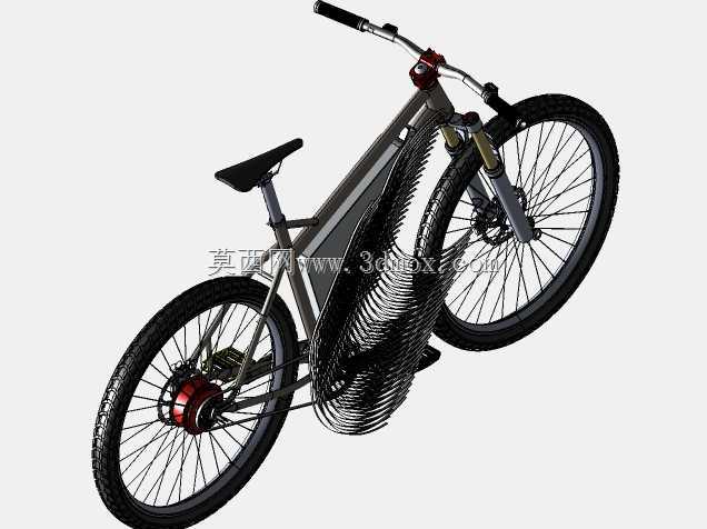 钢B+硬尾ebike与前三角电池组和后轮毂电机