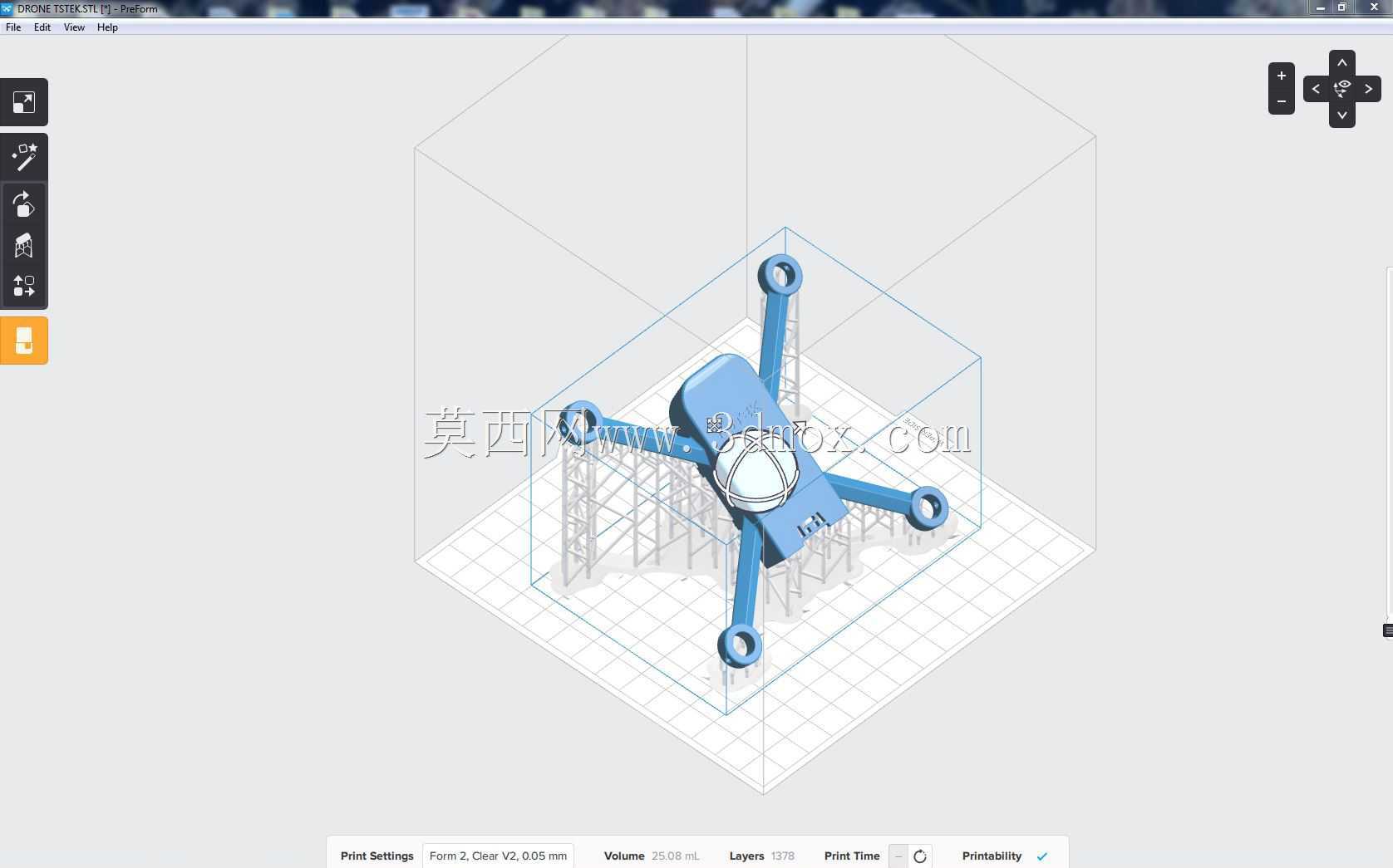3D打印无人机机身