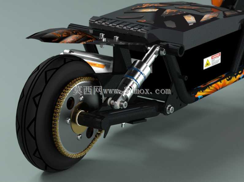 在PARTsolutions中创建的SXT 300踏板车