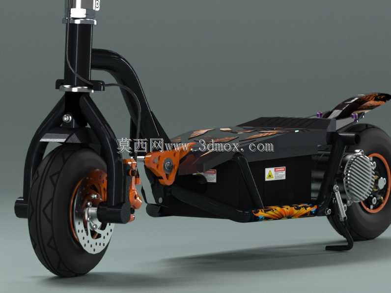 在PARTsolutions中创建的SXT 300踏板车