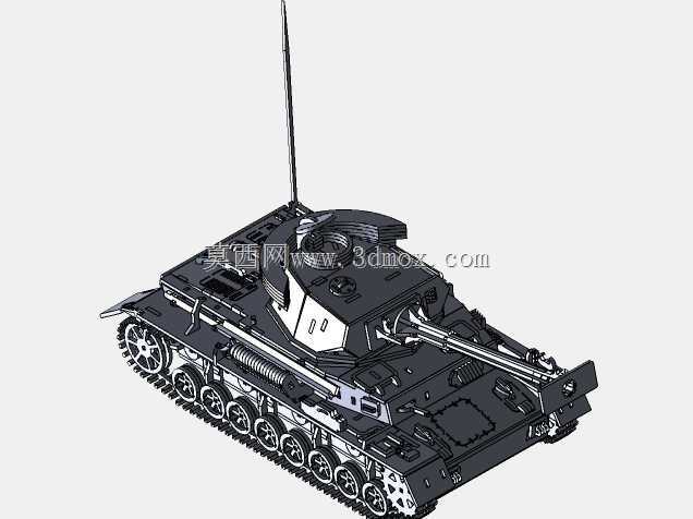 Panzerkampfwagen,钣金拼图,3d拼图,3d模型,二战,德国坦克,金属工艺设计