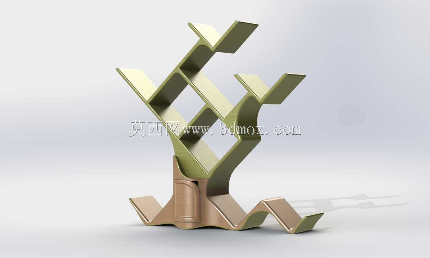 树形书柜(带书)