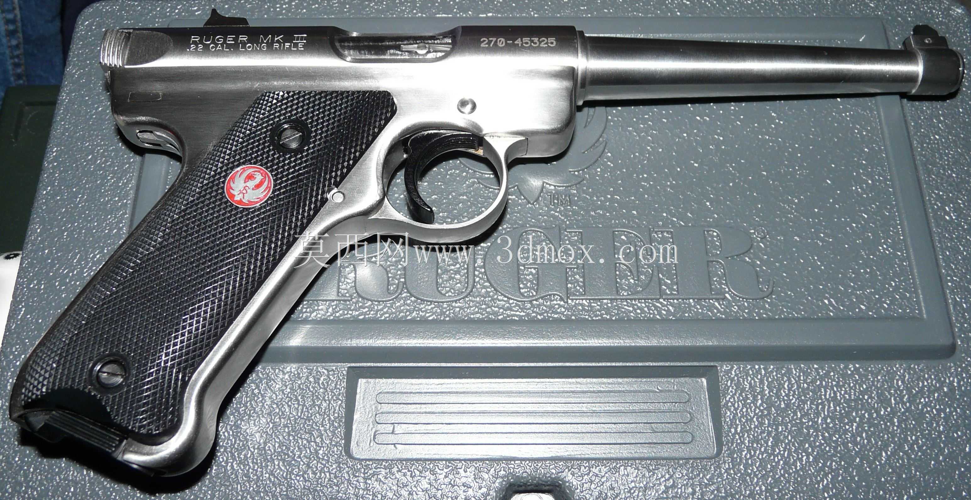 Ruger KMKIII6不锈钢。22自动手枪,6英寸枪管