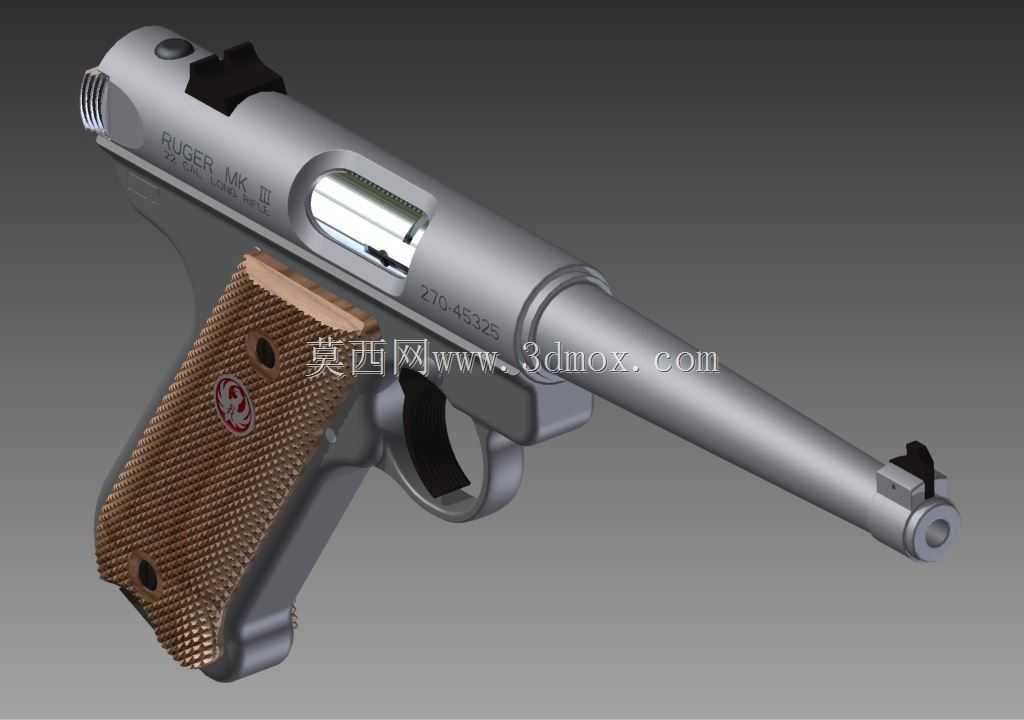 Ruger KMKIII6不锈钢。22自动手枪,6英寸枪管