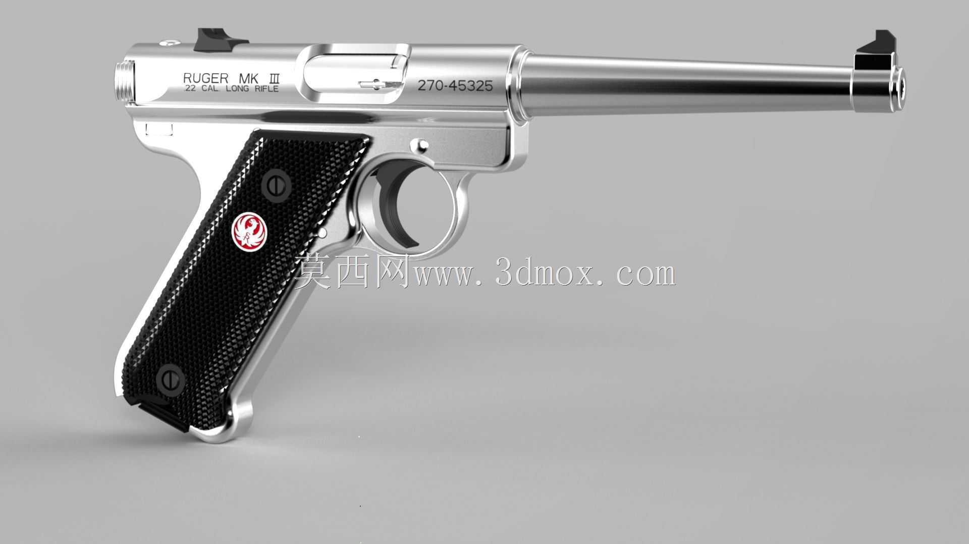 Ruger KMKIII6不锈钢。22自动手枪,6英寸枪管