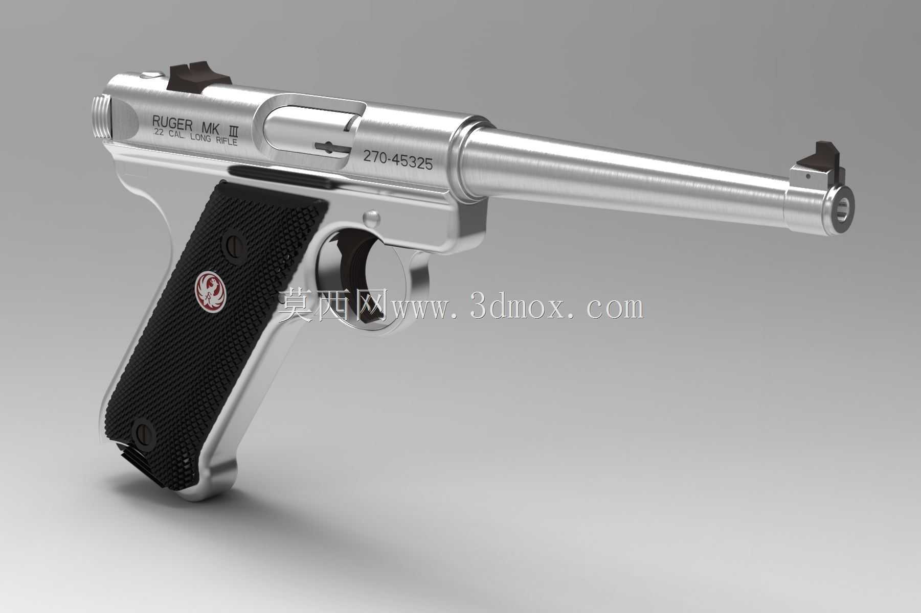 Ruger KMKIII6不锈钢。22自动手枪,6英寸枪管