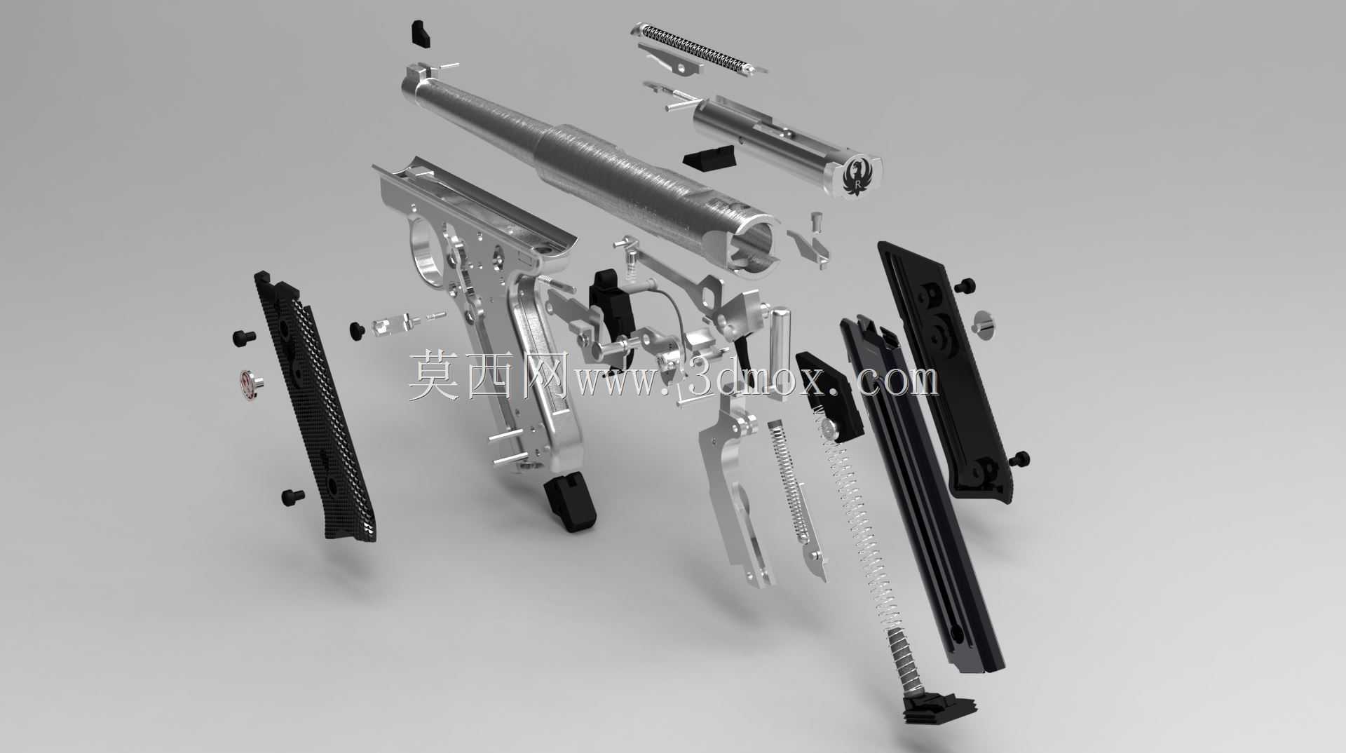 Ruger KMKIII6不锈钢。22自动手枪,6英寸枪管