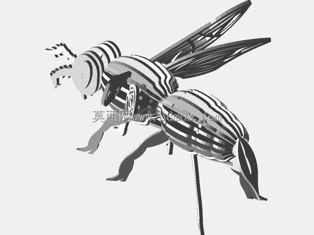 我的“大黄蜂”,黄色夹克,黄蜂,金属板拼图,金属工艺品设计,三维模型,拼图,昆虫