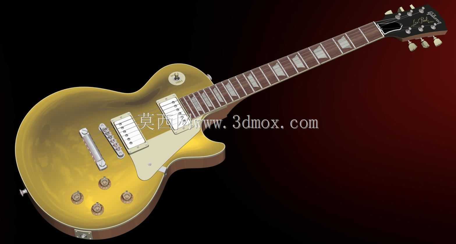 Gibson Les Paul Standard/GoldTop 3D���ģ��