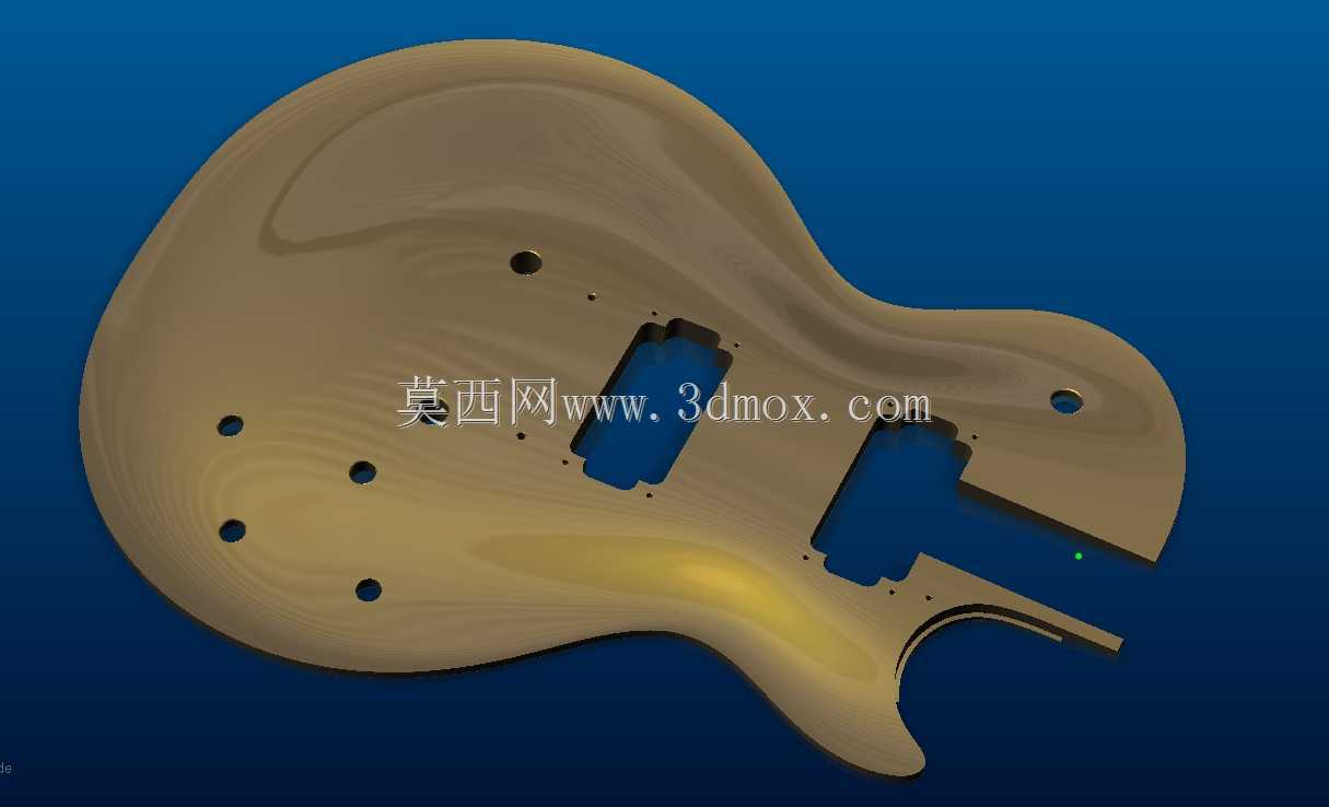 Gibson Les Paul Standard/GoldTop 3D雕刻模板