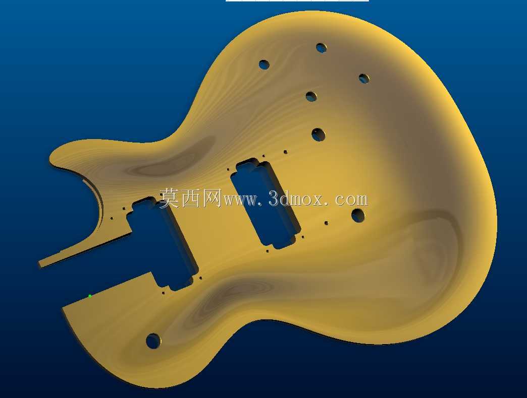 Gibson Les Paul Standard/GoldTop 3D雕刻模板