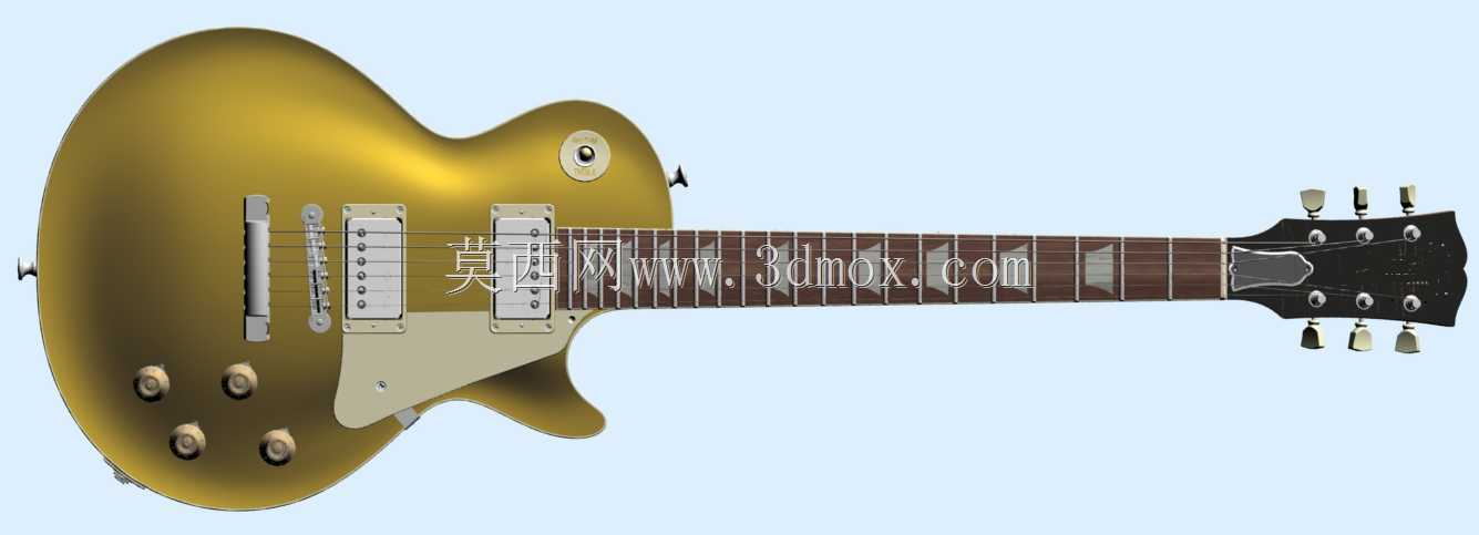 Gibson Les Paul Standard/GoldTop 3D雕刻模板