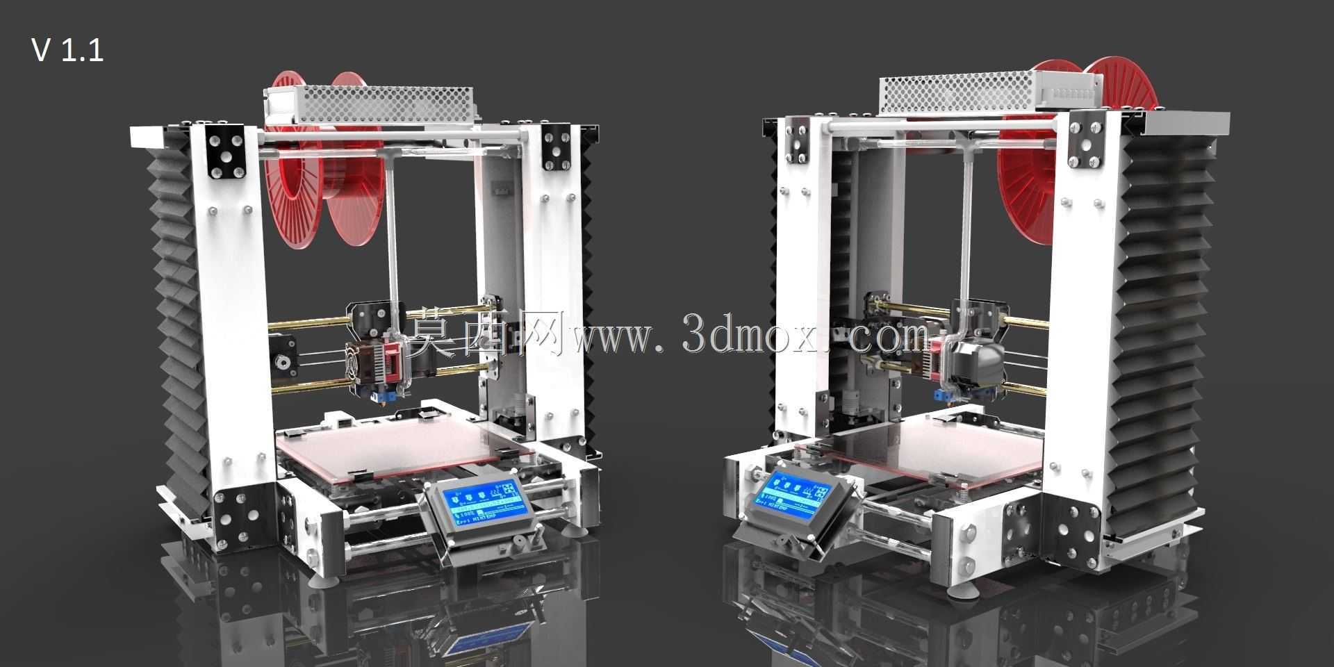 Prusa style 3D打印机V1.3新版本