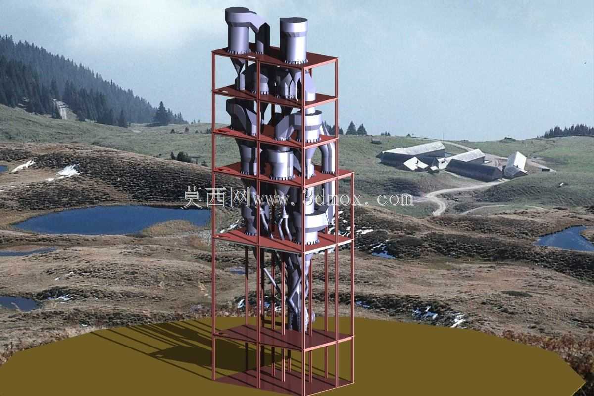 钢结构五级旋风预热器