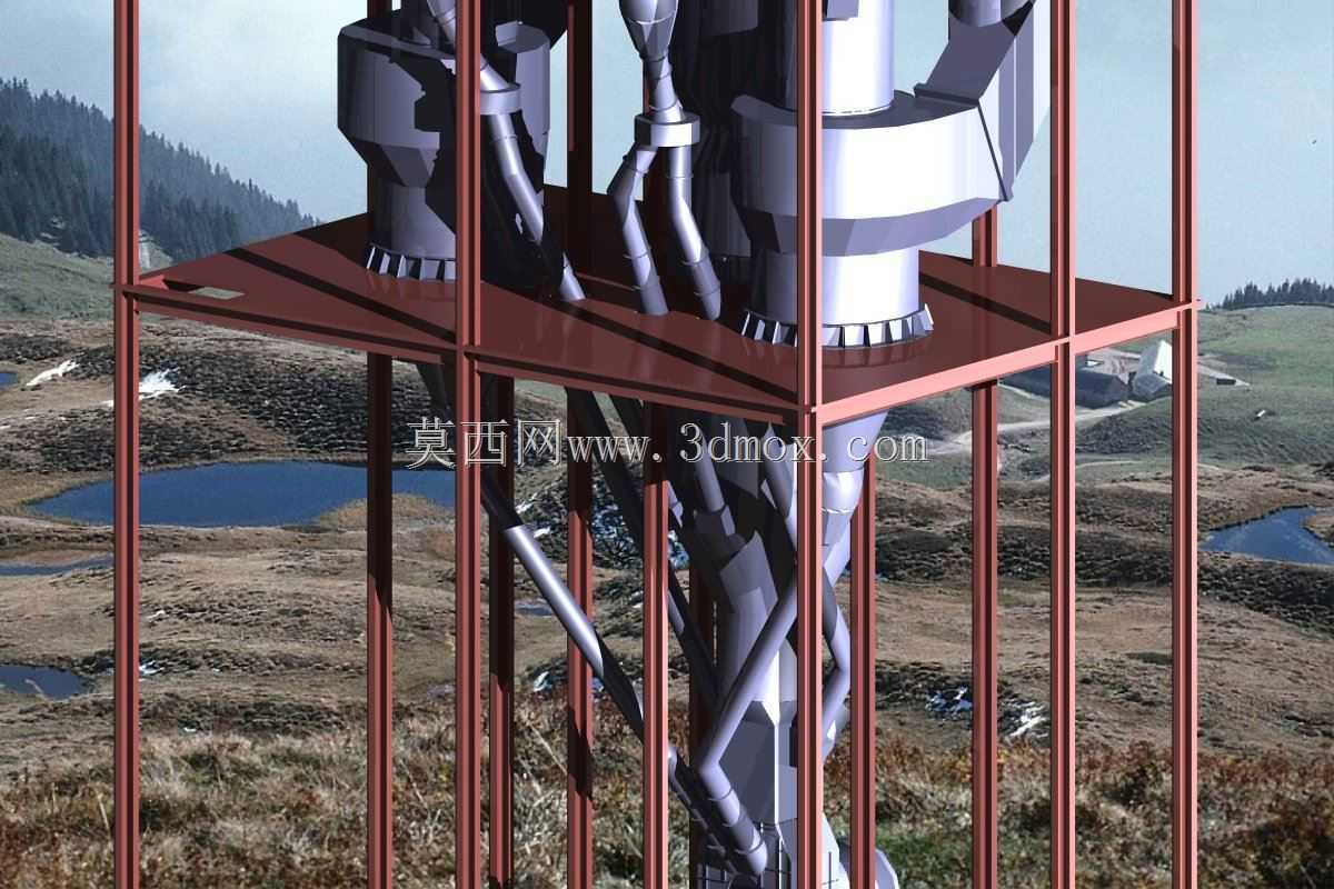 钢结构五级旋风预热器
