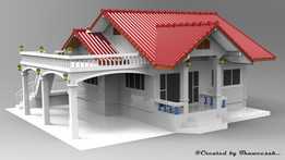 单层住宅3D