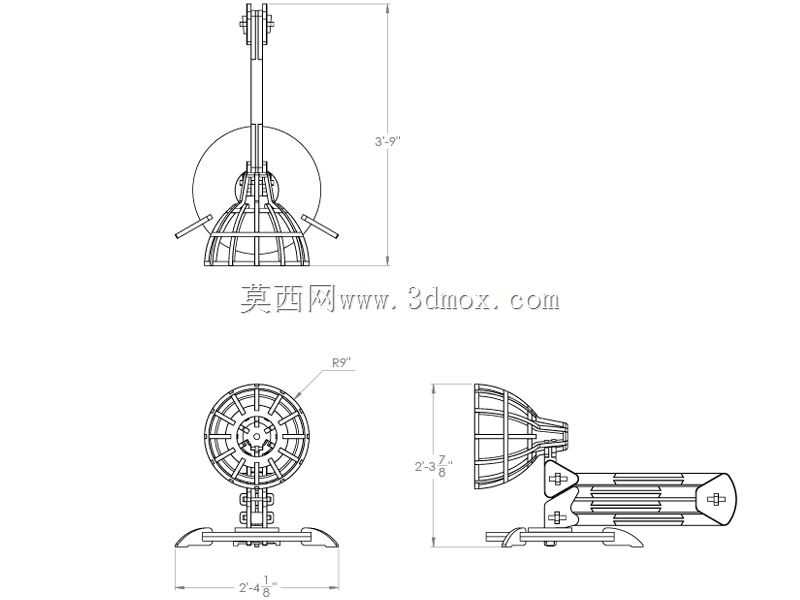 胶合板立灯