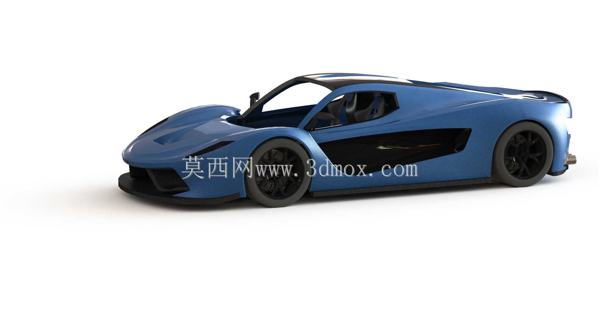 灵感源自法拉利和迈凯轮的3D可打印V8超级跑车