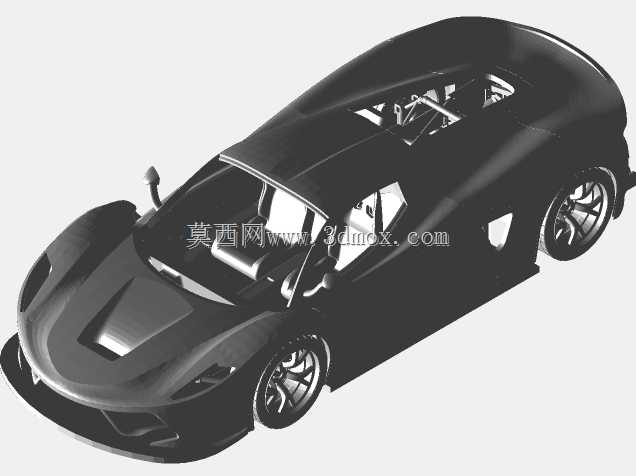 灵感源自法拉利和迈凯轮的3D可打印V8超级跑车