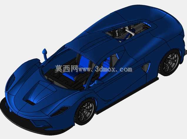 灵感源自法拉利和迈凯轮的3D可打印V8超级跑车