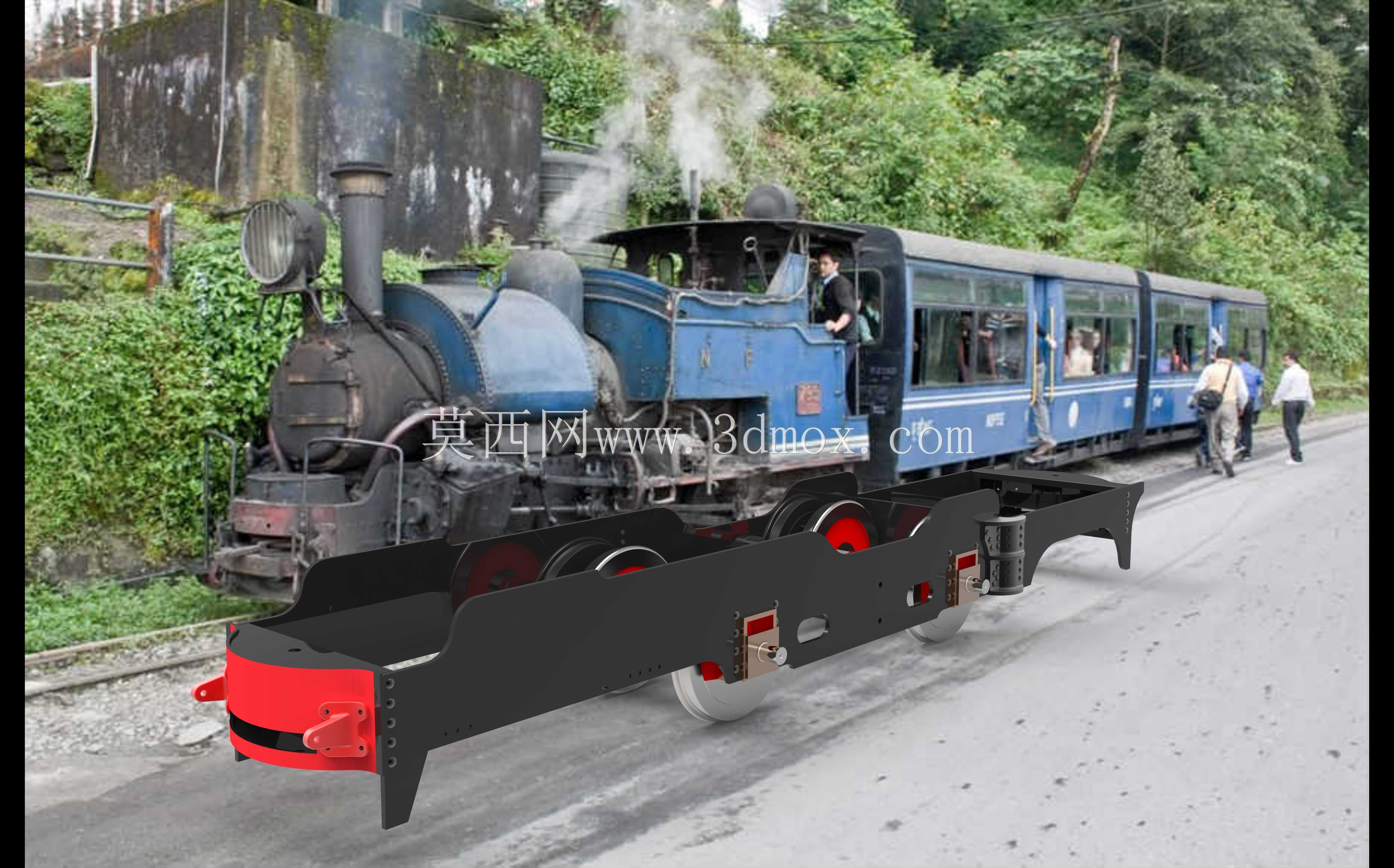 大吉岭B级0-4-0坦克机车第1部分-车架