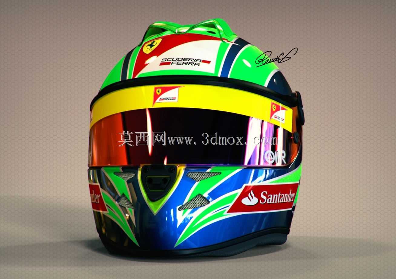 F1 SF1 Felipe Massa头盔